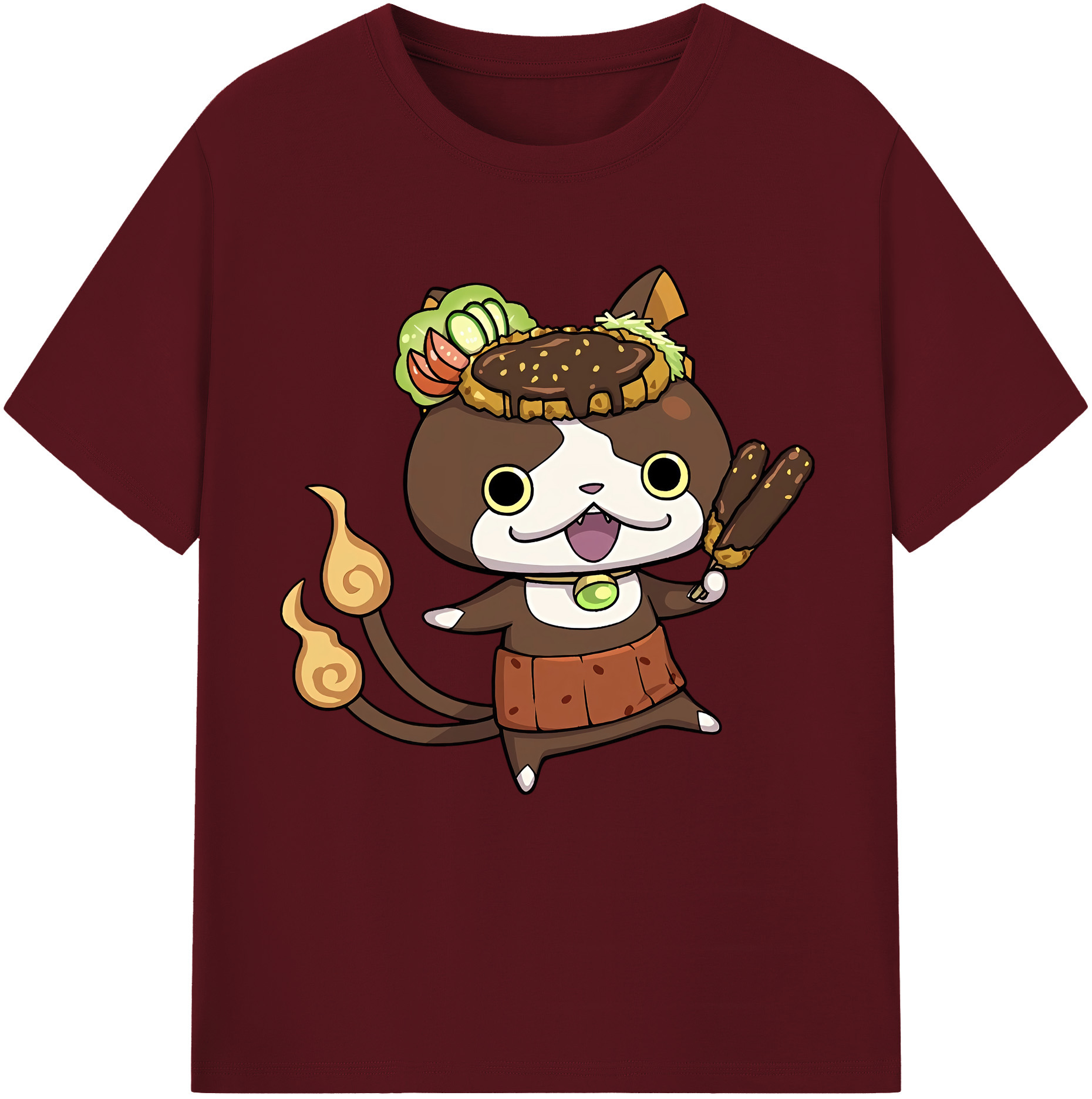 （画像用） 妖怪ウォッチ Yo-kai Watch 綿100％半袖Tシャツ（フロントプリント）